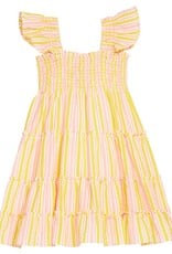 Bisby Twirl Dress Buttercup Seersucker