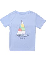 Properly Tied Girls Performance Tee S/S Set Sail Lt Blue