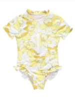 Pink Chicken SALE. Short Sleeve Arden Suit Yellow Daffodils