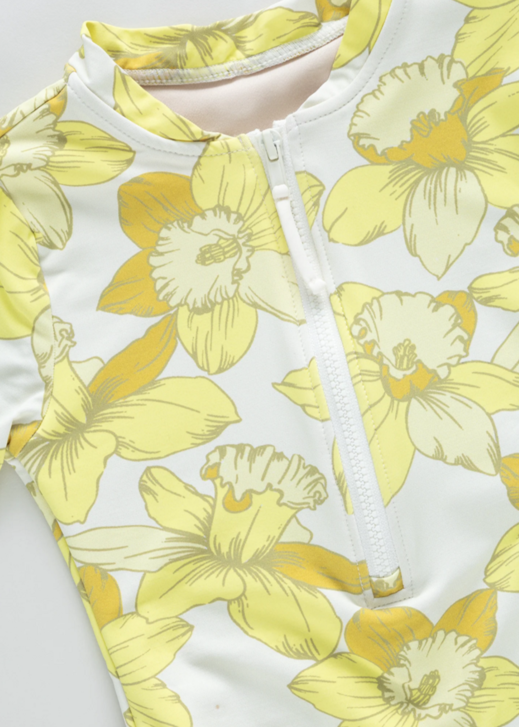 Pink Chicken Short Sleeve Arden Suit Yellow Daffodils