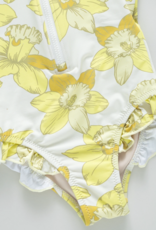 Pink Chicken Short Sleeve Arden Suit Yellow Daffodils