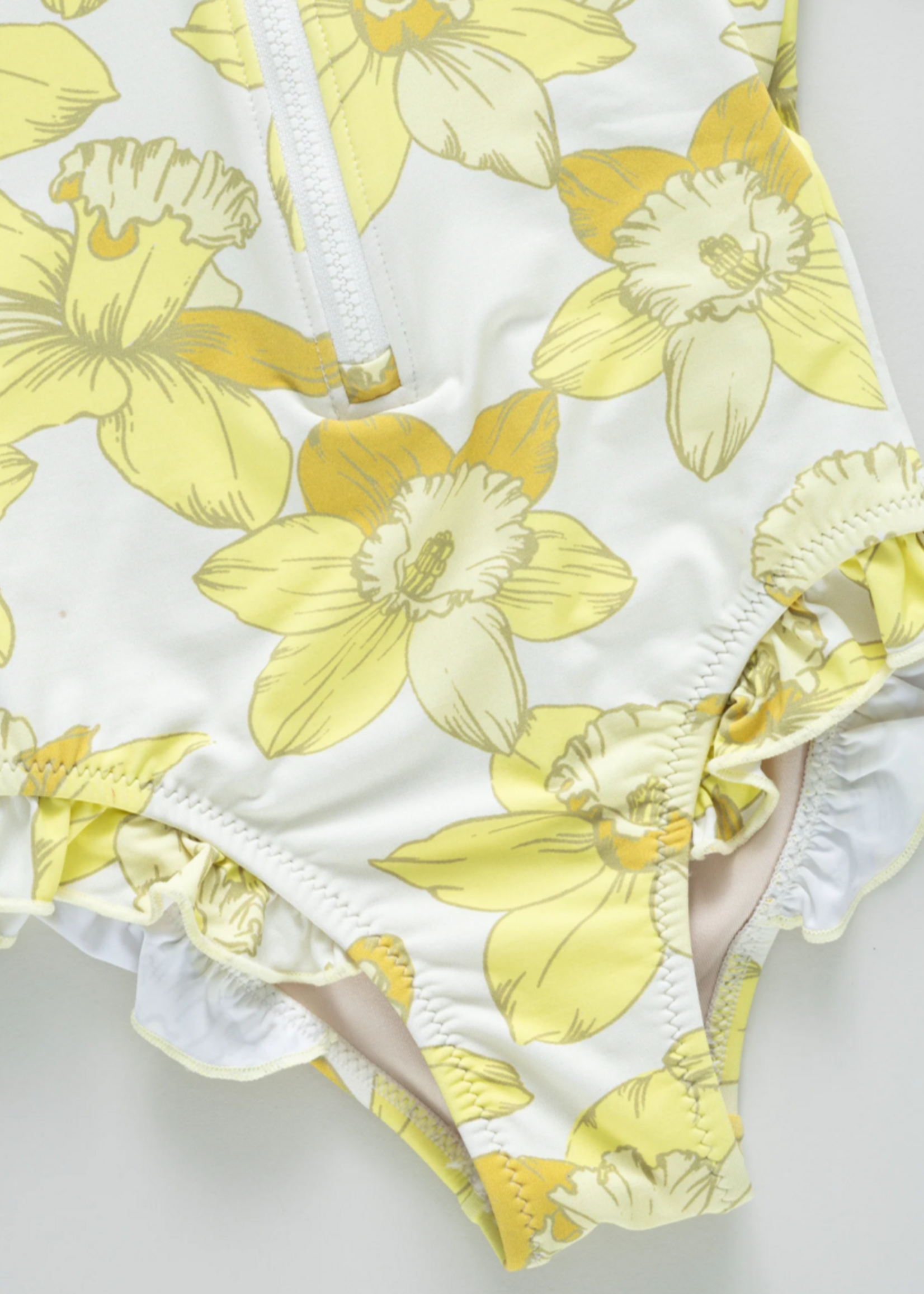 Pink Chicken Short Sleeve Arden Suit Yellow Daffodils