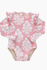Pink Chicken baby girls rachel suit - pink bouquet floral