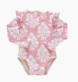 Pink Chicken baby girls rachel suit - pink bouquet floral