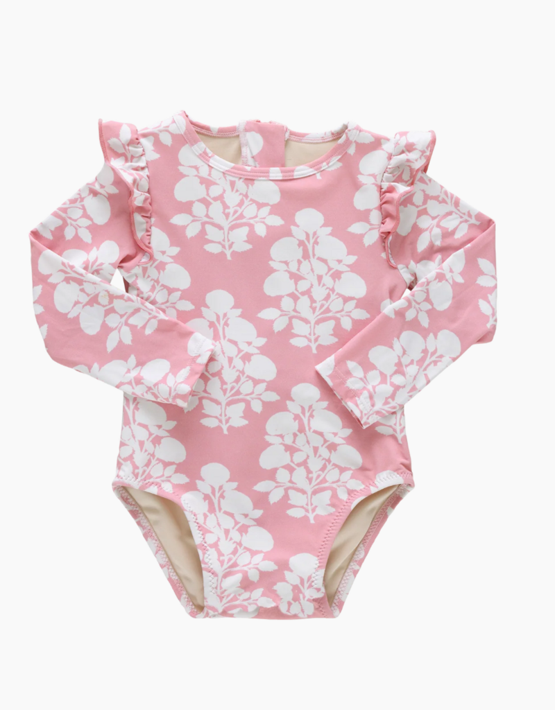Pink Chicken baby girls rachel suit - pink bouquet floral