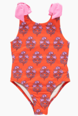 Pink Chicken girls shelly suit - strawflower