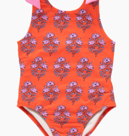 Pink Chicken girls shelly suit - strawflower