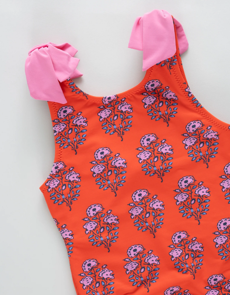 Pink Chicken girls shelly suit - strawflower