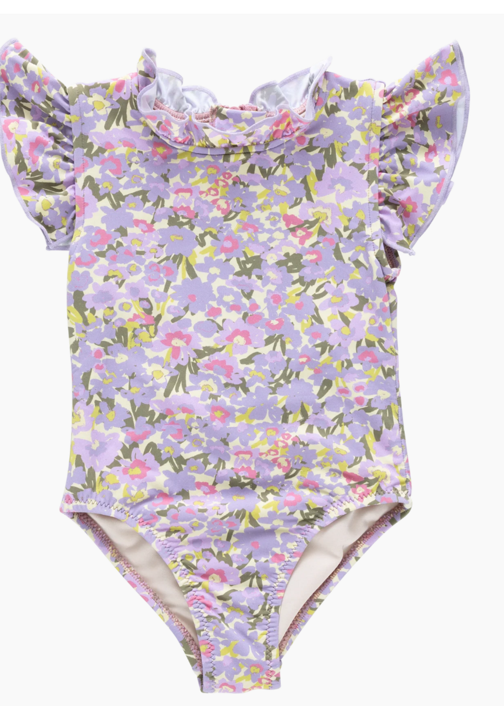 Pink Chicken girls jennifer suit - allover sketched floral