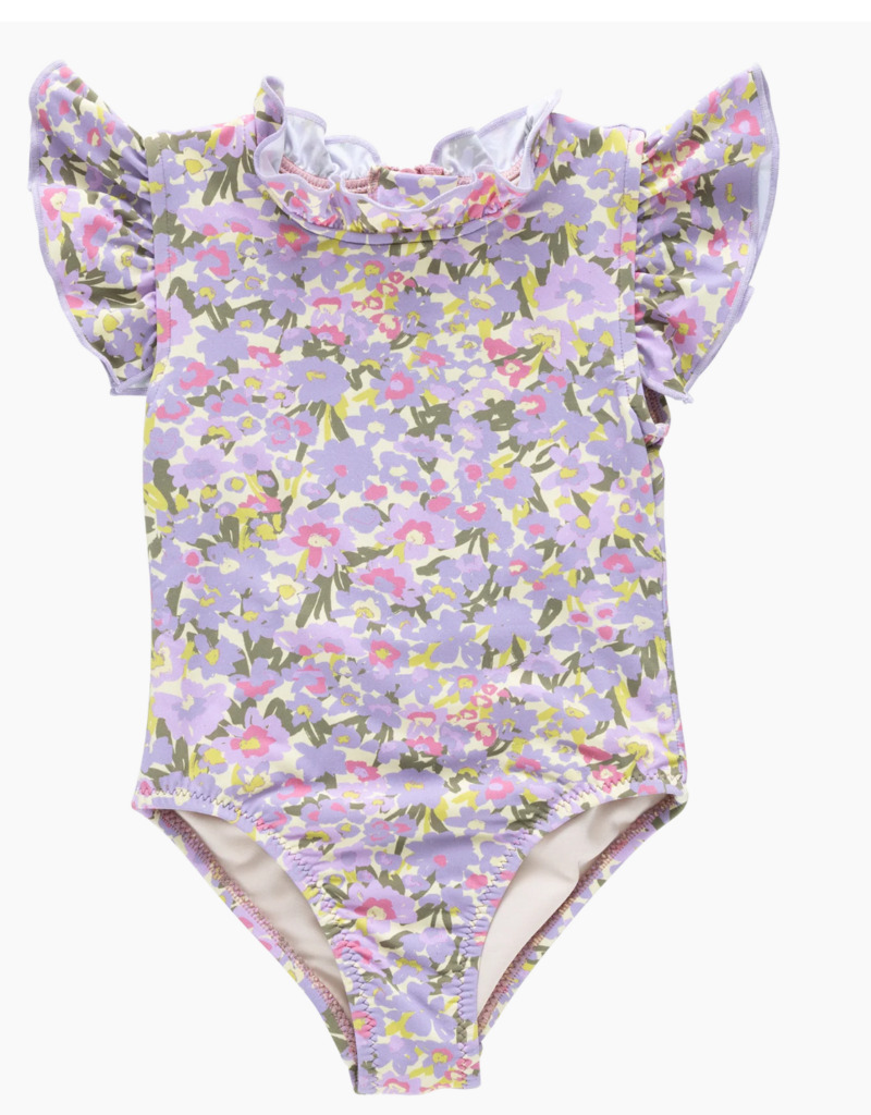 Pink Chicken girls jennifer suit - allover sketched floral