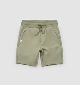 miles the label DUSTY GREEN KNIT SHORTS