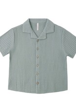 Rylee + Cru Inc. LAPEL COLLAR SHIRT SEA GREEN