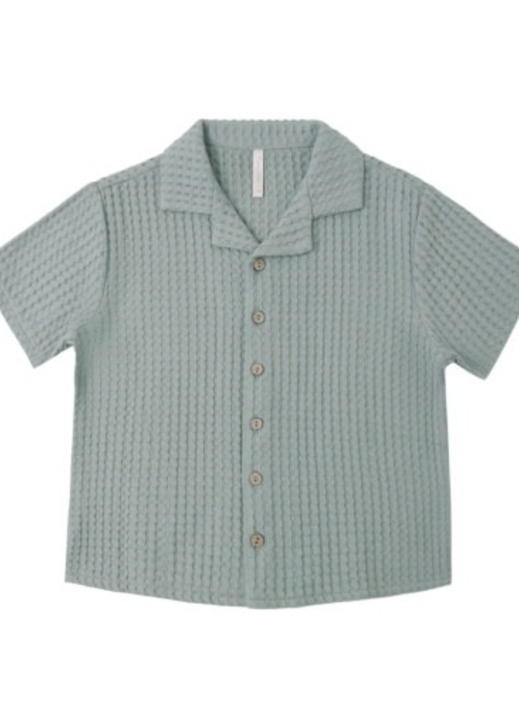 Rylee + Cru LLC LAPEL COLLAR SHIRT SEA GREEN