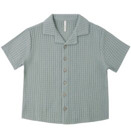 Rylee + Cru Inc. LAPEL COLLAR SHIRT SEA GREEN