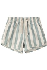 Rylee + Cru Inc. SWIM TRUNK GREEN STRIPE