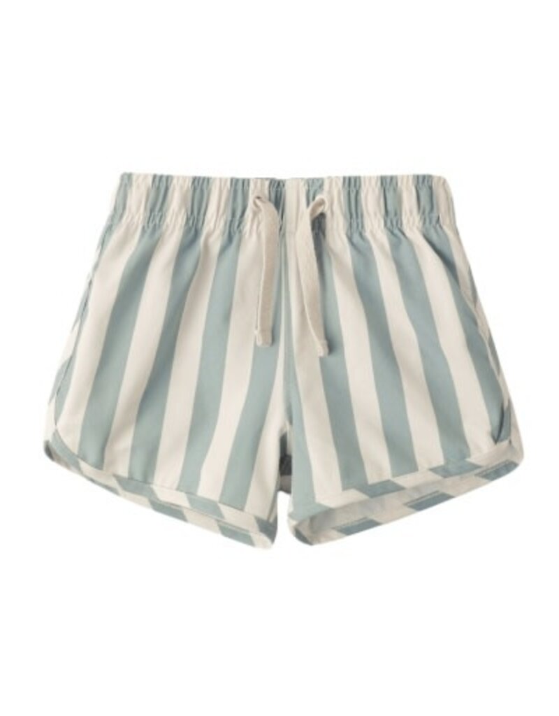 Rylee + Cru Inc. SWIM TRUNK GREEN STRIPE
