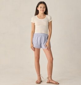 Rylee + Cru Inc. TEEN POINTELLE JERSEY IVORY