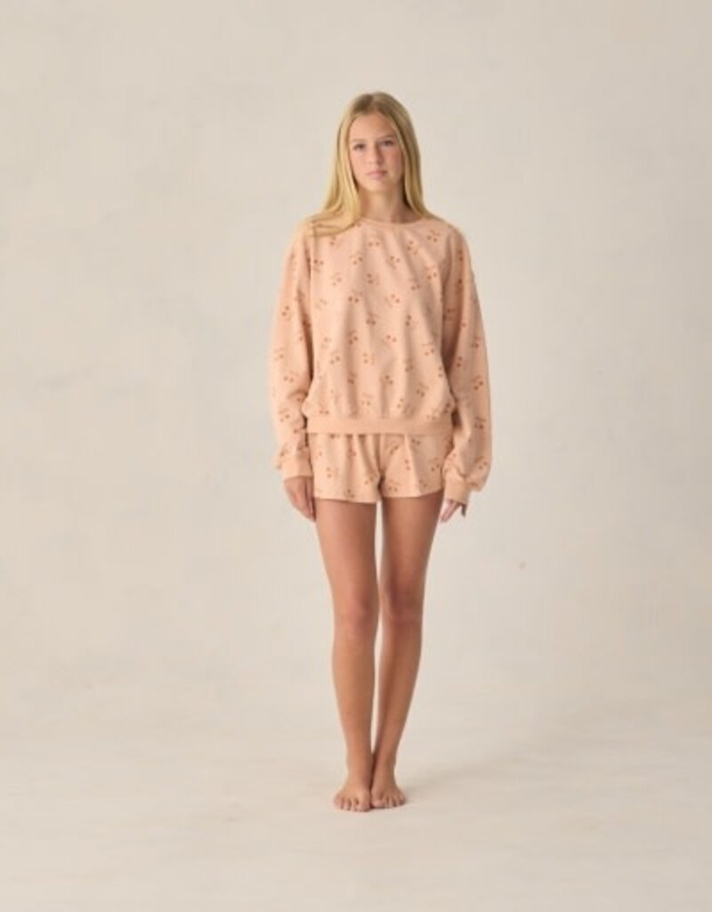 Rylee + Cru Inc. TEEN SUMMER TERRY SET CHERRY BOWS MELON