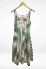 THML Clothing Womens Green Gingham Maxi Dress