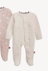Magnetic Me Organic Cotton Pink Crabs Footie