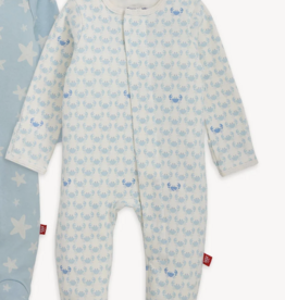 Magnetic Me Organic Cotton Blue Crabs Footie