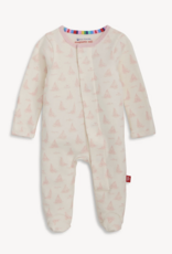 Magnetic Me Tiny Tides Pink Organic Cotton Footie