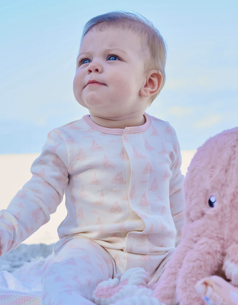 Magnetic Me Tiny Tides Pink Organic Cotton Footie