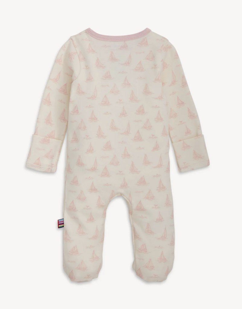 Magnetic Me Tiny Tides Pink Organic Cotton Footie