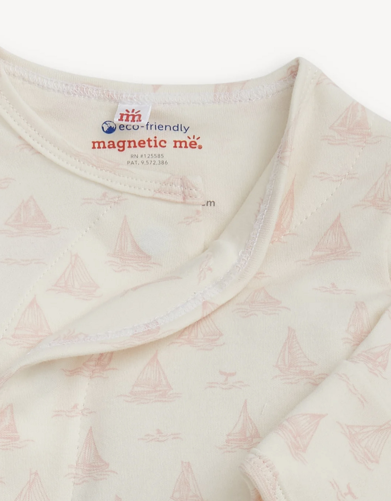 Magnetic Me Tiny Tides Pink Organic Cotton Kimono Set