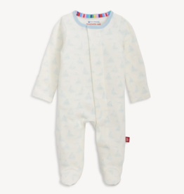 Magnetic Me Tiny Tides Blue Organic Cotton Footie