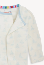 Magnetic Me Tiny Tides Blue Organic Cotton Footie