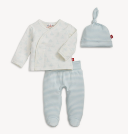 Magnetic Me Tiny Tides Blue Organic Cotton Kimono Set