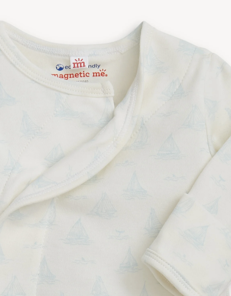 Magnetic Me Tiny Tides Blue Organic Cotton Kimono Set