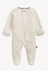 Magnetic Me Heart and Bow Pointelle Magnetic Footie