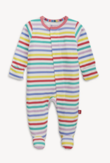 Magnetic Me Cloudstretch  Pink Multi Stripe Magnetic Footie