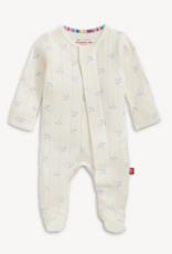 Magnetic Me Airplanes Pointelle Magnetic Footie