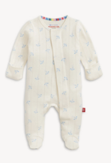 Magnetic Me Airplanes Pointelle Magnetic Footie