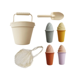 Marlowe & Co. Classic Retro Silicone Ice Cream Beach Set