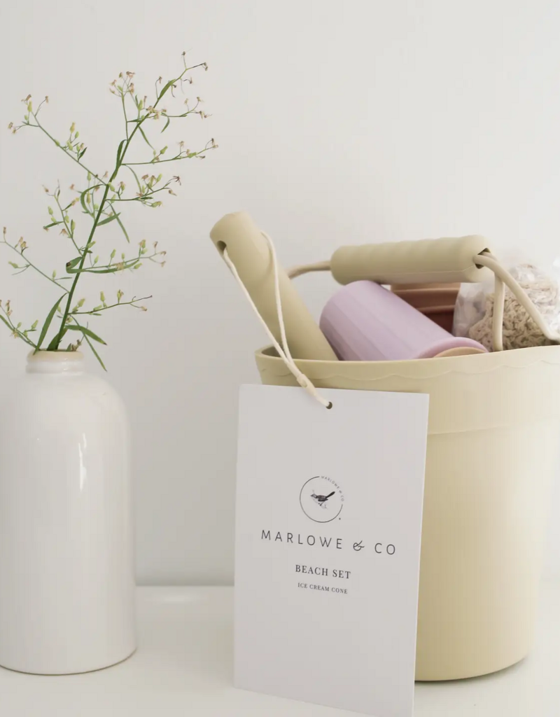 Marlowe & Co. Classic Retro Silicone Ice Cream Beach Set