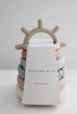 Marlowe & Co. Classic Silicone Stacking Teething Ring Toy