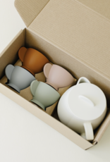 Marlowe & Co. Cream Multi Mix Silicone Tea Play Set