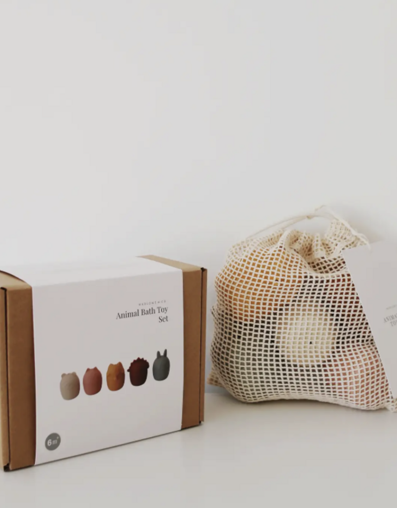 Marlowe & Co. Animal Mold Free Silicone Bath Toy Set
