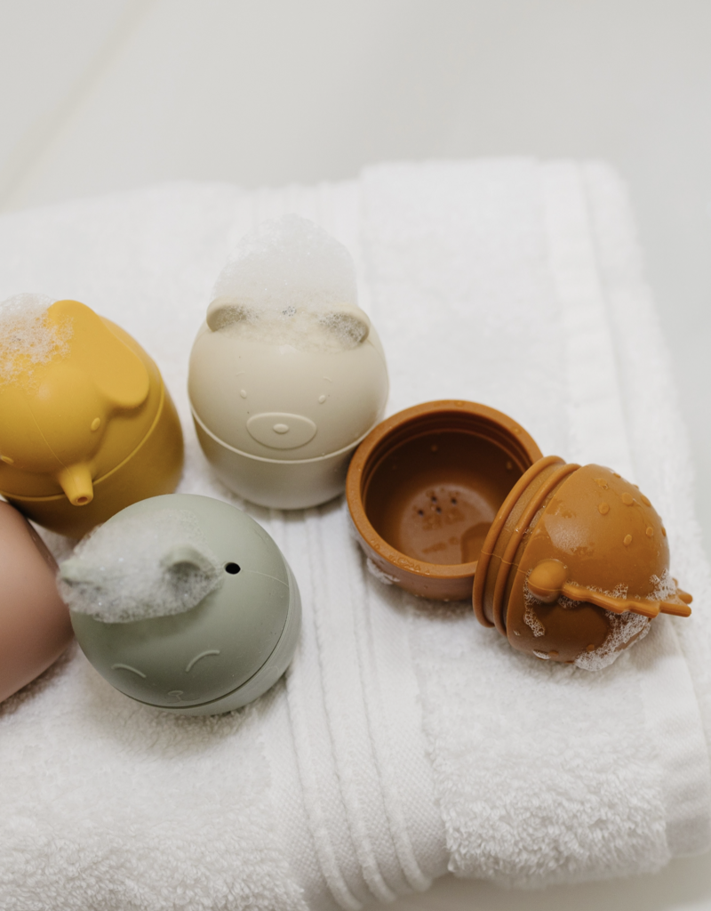 Marlowe & Co. Animal Mold Free Silicone Bath Toy Set