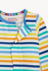 Magnetic Me Cloudstretch Blue Multi Stripe Footie