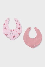 Mayoral Pink 2pc Bib Set