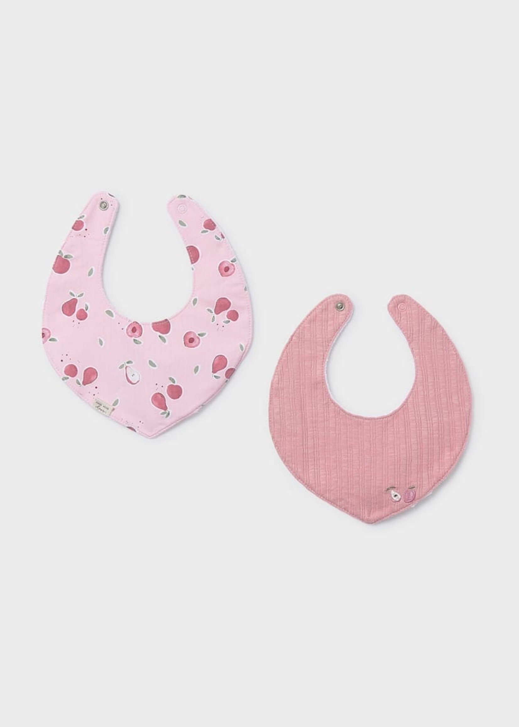Mayoral Pink 2pc Bib Set