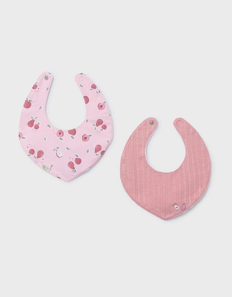 Mayoral Pink 2pc Bib Set