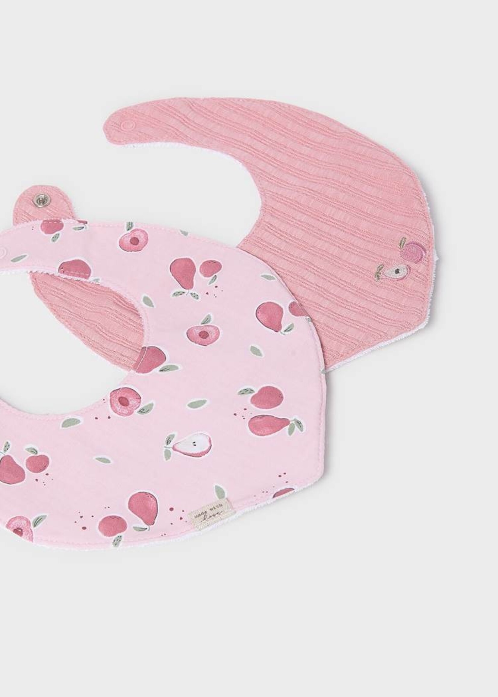 Mayoral Pink 2pc Bib Set