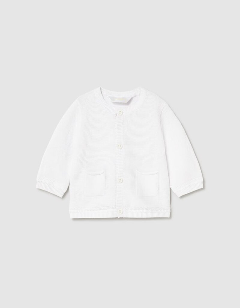 Mayoral Boys White Knit Cardigan
