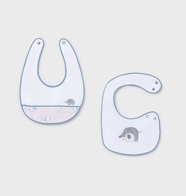 Mayoral Elephant Print 2pc Bib Set